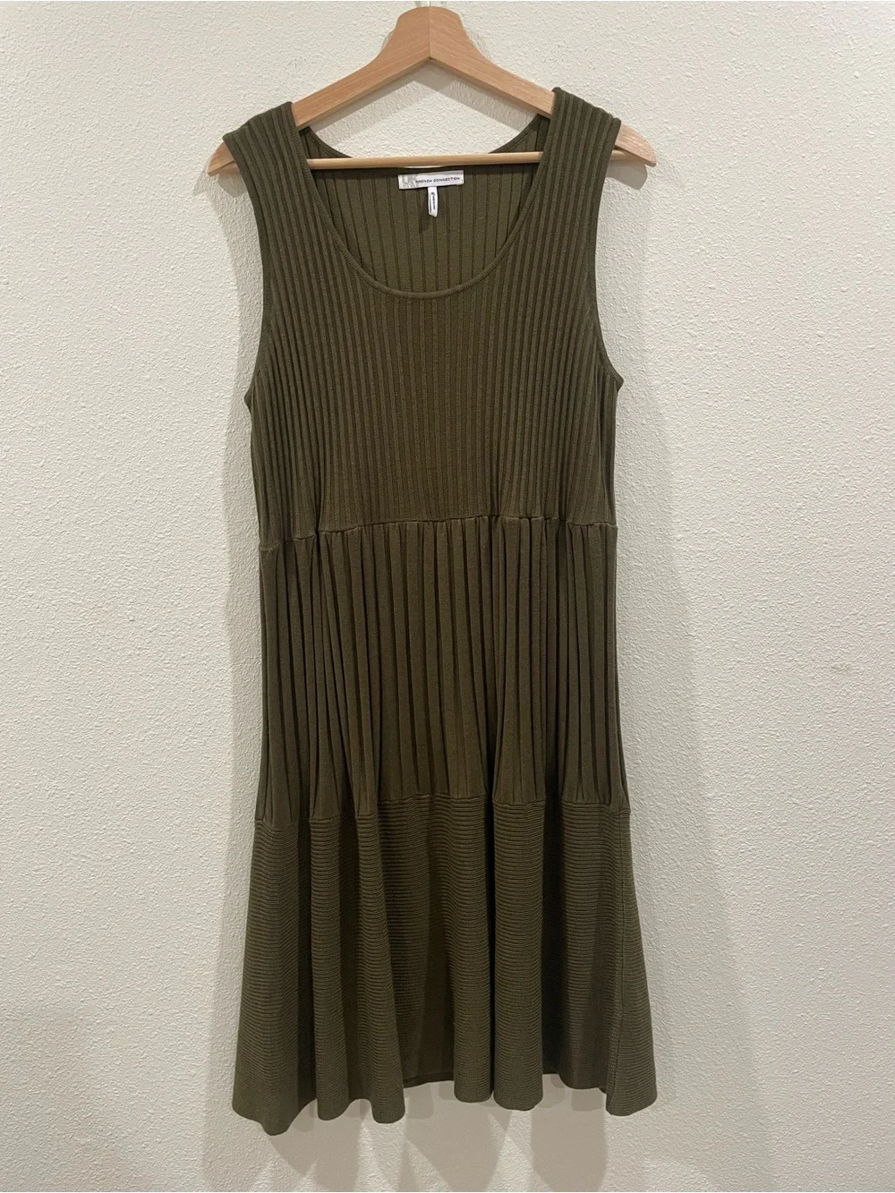 green dress french connection Cameron Embellished Shift Dress main image 1